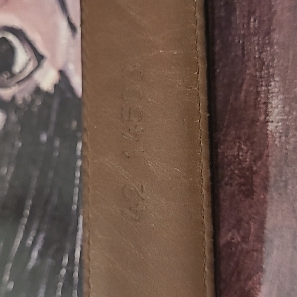 ONYX BY BRIGHTON LEATHER BELT WITH SILVER GOLF MOTIFS - Picture 9 of 10